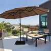 4.6M Patio Double-Sided Umbrella Parasol Outdoor Extra Large Crank Sunshade