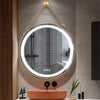 LED Lighted Bathroom Mirror HD Glass Mirror Vanity Makeup AntiFog Dimmable Black