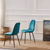 Dining Chairs 2/4/6pcs Modern Suede/Velvet Back Sturdy metal Legs Office/Cafe