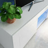 Modern LED Light TV Stand Table With Shelves High Gloss Living Room Furniture