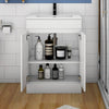 600 / 500 mm White or Grey Under Sink Bathroom Cabinet Floorstanding Storage