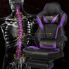 Computer Gaming Chair Ergonomic Office Massage Chair Footrest Recliner Purple