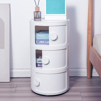 Bedside Cabinets Tables Drawer White Nightstand Corner Unit Bedroom Storage Rack