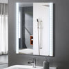 White Bathroom Mirror Wall Mounted 3 Colors LED Lights Touch Switch Anti-fog
