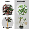 120CM Artificial Ficus Tree Realistic Fake Decorative Plant with Plastic Pot