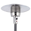 13KW Gas Patio Heater with Wheels Stainless Steel Outdoor Garden Burner Warmer