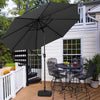 3m Metal Frame Parasol Tilt Crank Outdoor Garden Patio Umbrella Sun Shade Canopy