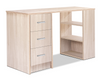 Large Computer Desk With Shelves & Drawers PC Writing Study Table Home Office
