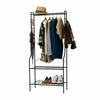 155cm Metal Hat and Coat Stand Hat Jacket Holder Clothes Hanger Umbrella Rack