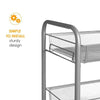 3/4 Tiers Kitchen Trolley Cart Storage Rack Tray Salon Spa Shelf Rolling Wheel