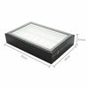 24 Grids Faux Leather Watch Case Display Box Storage Organizer Luxury Black Home