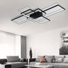 Large Rectangle Ring Ceiling Chandelier Light Modern LED Pendant Lamp Fixture UK