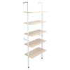 5‑Layer White Office Bookshelf Open Office Kitchen Corridor Lobby Shelves Home