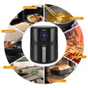 5L Air Fryer w/ Timer Low Fat Healthy Cooker Oven Oil Free Frying Kitchen 1400W