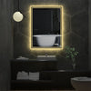 Anti Fog Lighted Bathroom Mirror Dimmable LED For Easy Makeup Shave Face Care