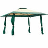 4 x 4m Pop up Outdoor Garden Gazebo Canopy Party Tent Patio Shelt 2-Tier Roof