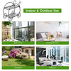 Garden Cart Plant Stand Metal Flower Pot Holder Indoor Outdoor Display Rack