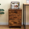 Office Filing Cabinet Mobile Under Desk File Storage Cupboard w/ Drawers Wheels