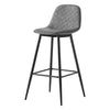 2X Bar Stools PU/ Velvet/ Fabric Breakfast Stool Chairs Kitchen Pub Grey Brown