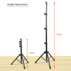 Indoor Outdoor Portable 360° Rotation Tablet Tripod Floor Stand with Carry Bag