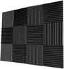 12X Wedge Foam Tiles Wall Studio Soundproofing Acoustic Panels Sound Insulation