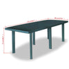3 Sizes Outdoor Garden Table Plastic Anthracite Weather Resistant Furniture