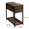 Industrial Side Lamp Table Bedside Cabinet Nightstand With Storage Shelf Drawer