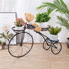 Bicycle Plant Stand Outdoor Garden Flower Pot Yard Iron Basket Shelf Home Decor