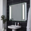 LED illuminated Bathroom Mirror Cabinet with Demister Shaver Socket Wall Mounted