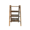 3-tier Tray Storage Rack Wooden Carbonized Vegetable Shelf Kitchen Hotel