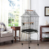 Large Parrot Bird Cage Finch Metal Aviary Budgie Flight Cage Cockatiel w/ Wheels