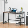 Computer Desk, Home Office Desk for Study, Writing with 2 Storage Shelves