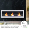 Modern Large Wall Mounted/Insert Bio Ethanol Fireplace Fire Biofire Glass Burner