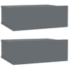2pcs Floating Nightstands Wall-Mounted Shelf Table with Drawer Chipboard Bedroom
