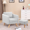 Retro/Vintage Tub Accent Chair Upholstered Padded Armchair Lounge Fabric Sofa UK