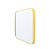 Rectangle Gold Glass Wall Mirror Metal Frame Vanity Makeup Shaving Bathroom Deco