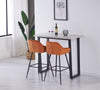 1/2X Bar Stools Velvet Breakfast Chair Kitchen High Counter Stool Pub Restaurant