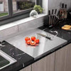 Stainless Steel Cutting Chopping Board Dough Board Meat Bread Kitchen Worktop
