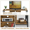 TV Stand Cabinet Unit for 50"/55" TV TV Console w/ Open Shelves Storage Cabinet