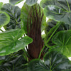 Artificial Tree Plants Monstera Leaves Tropical Palm Foliage In Pot Home Office