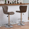 1/2/4/6x Bar Stools Gas Lift Swivel Faux Leather Kitchen Breakfast Counter Salon