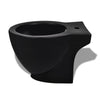 Stand Toilet & Bidet Set Black Ceramic L4X4