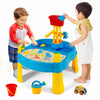 Kids Sand and Water Table 18 Pcs Children Beach Activity Toy Set W/Umbrella Hole