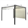 Metal Garden Pergola 3x3m Ajustable Canopy Awning Gazebo Porch Patio Shelters UK