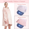 Hoodie Blanket Reversible Oversized Ultra Plush Sherpa Giant Hooded Sweatshirt