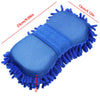 2x Car Auto Hand Wash Towel Microfiber Washing Gloves Coral Sponge Cleaning Tool