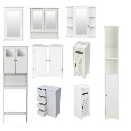 Bathroom Storage Cupboard Unit Cabinet Shelves Under Sink Basin Stable Durable