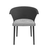 Set of 4 Dining Chairs Set Plastic Seat PADDED SEAT Home Dining Room Restaurants
