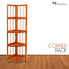 2/3/4 Tier Wooden Corner Shelf Rack Organizer Storage Stand Display Unit Home
