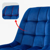 Pair Padded Blue Velvet Dining Chairs Kitchen Chairs Modern Furniture CLIPOP